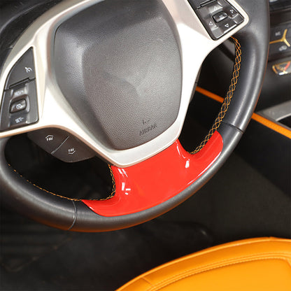 Sports Red ABS Interior Decoration Cover Trim Kit For Corvette C7 2014-19 - Styles 6-10 28