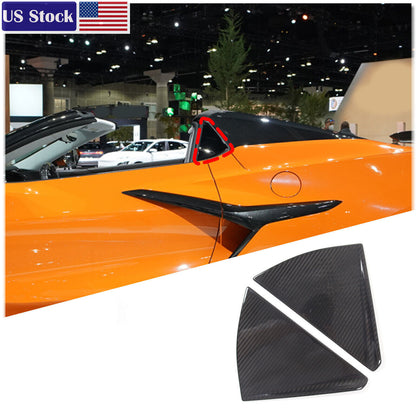 Carbon Fiber Rear Window Panel For Corvette C8 Z51 Z06 Convertible 20-26 US 1