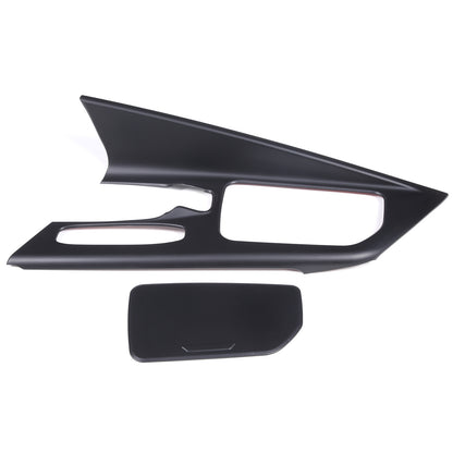 Matte black Center Console Gear Shift Panel Cover Trim For Corvette C8 2020-25 7