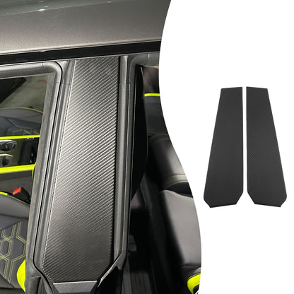 Matte Real Dry Carbon Fiber Windshield B-pillar Trim For Lamborghini URUS 18-23 22