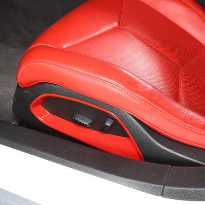 Red Full Interior Set Dash Panel Decor Cover Trim Kit For Corvette C8 2020-25 - Variants 16-20 41