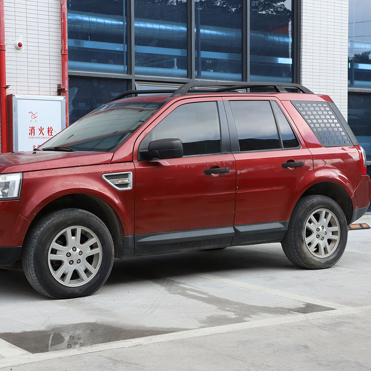 Alloy Tailgate side window honeycomb panel Trim For LR Freelander 2 LR2 07-15 11