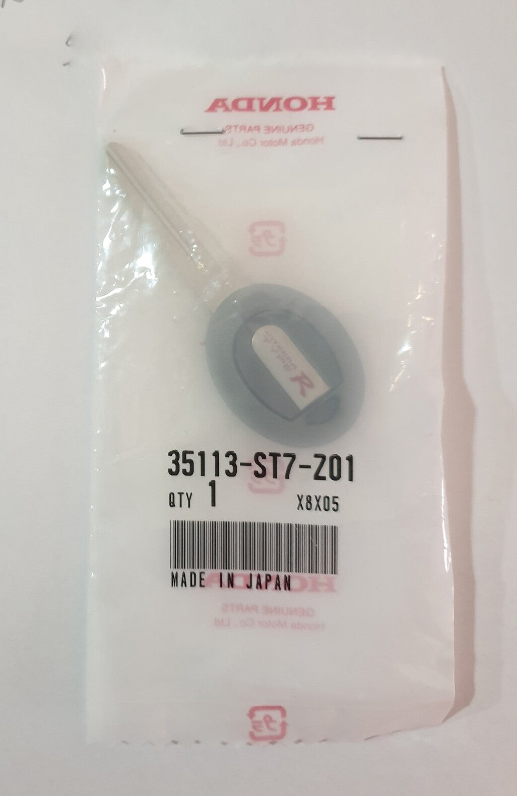 HONDA Integra DC2 TYPE-R GENUINE Blank Master Key 35113-ST7-Z01 OEM JDM 3
