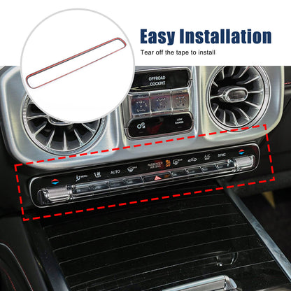 Real Carbon Fiber Air Conditioning Switch Trim For Benz G Class W465 G500 2025+ 17