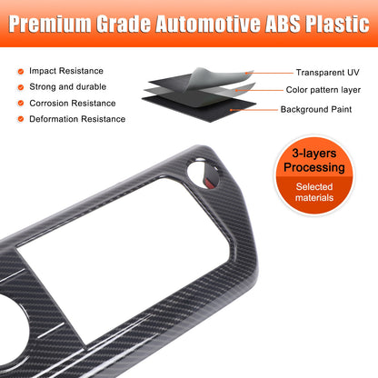 Carbon Fiber ABS Center Console Gear Shift Trim For Land Rover Defender L663 26+ 22