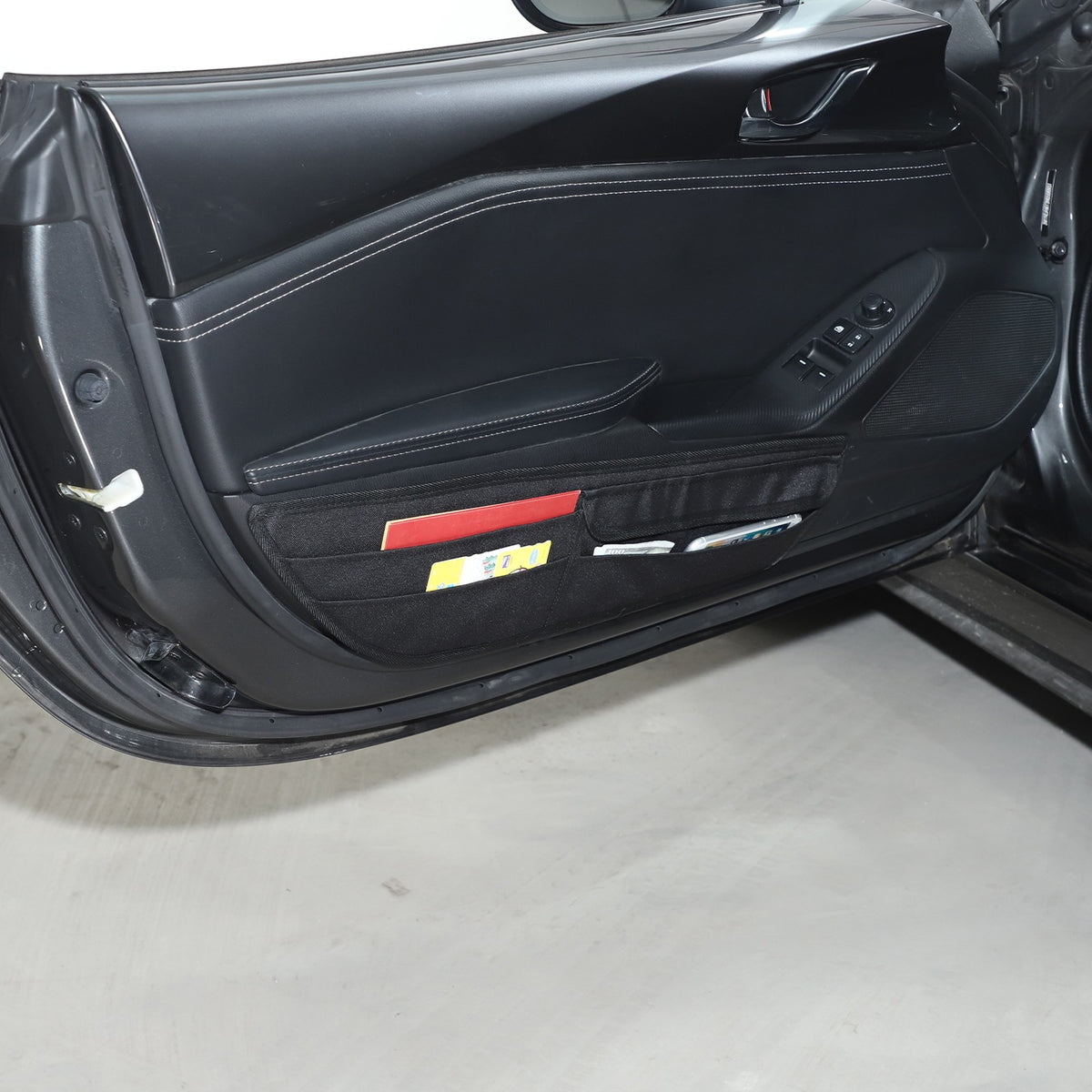 Front Door Storage Hanging Bag Tray For Mazda MX-5 Miata 2016-2023 11