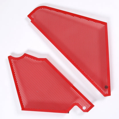 Red Steel Engine Hood Compartment Panel Trim Cover Set For Corvette C8 Z06 20-26 5