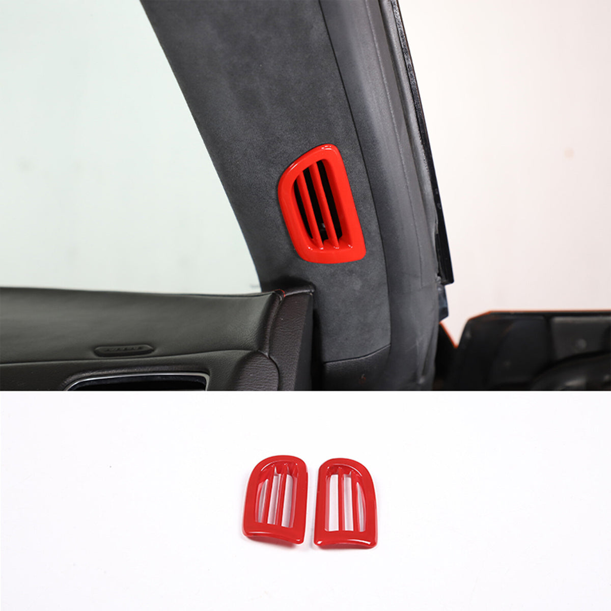 Sports Red ABS Interior Decoration Cover Trim Kit For Corvette C7 2014-19 - Styles 6-10 2
