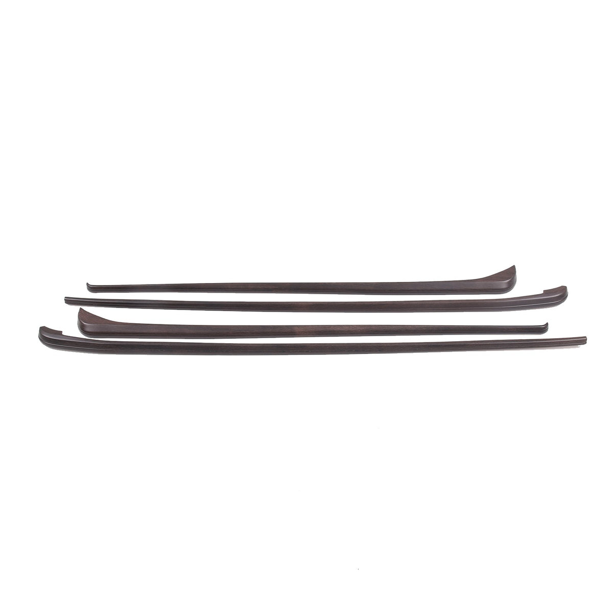 Wood Grain ABS Inner Upper Door Panel Trim For Toyota Tundra CrewMax Cab 2022+ 4