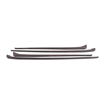 Wood Grain ABS Inner Upper Door Panel Trim For Toyota Tundra CrewMax Cab 2022+ 4