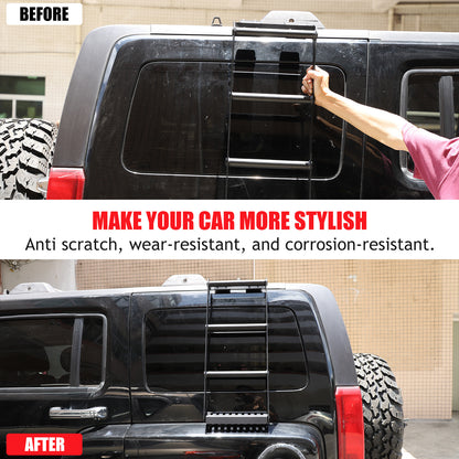 Alloy Black Ladder Luggage basket Side Ladder Climb For Hummer H3 2005-09 US 12