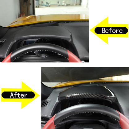 ABS Carbon Fiber Central control instrument panel Cover for Toyota Supra 19-24 8
