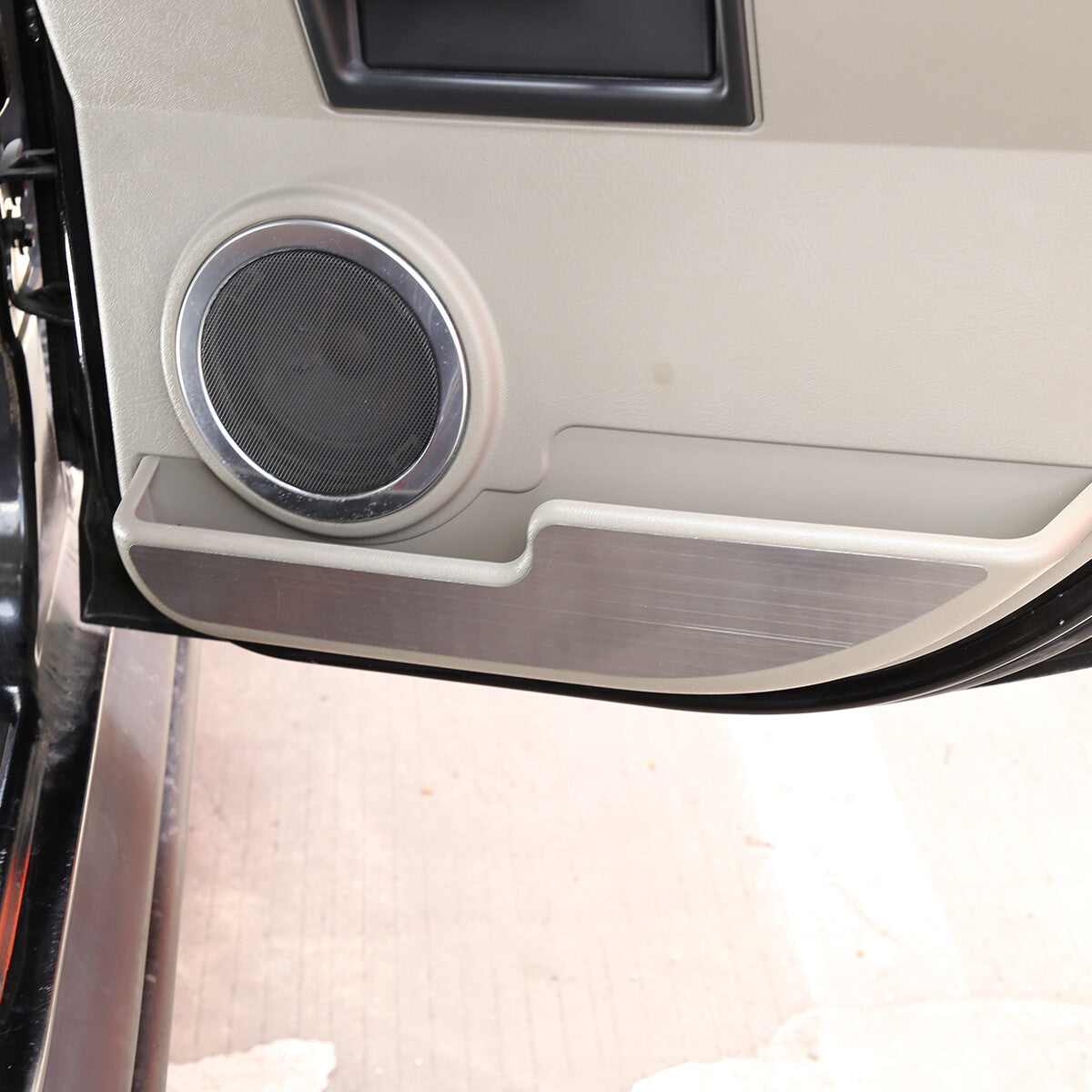 4PCS Silver Steel Inner Door Anti-Kick Panel Sticker Trim For Hummer H2 03-07 5