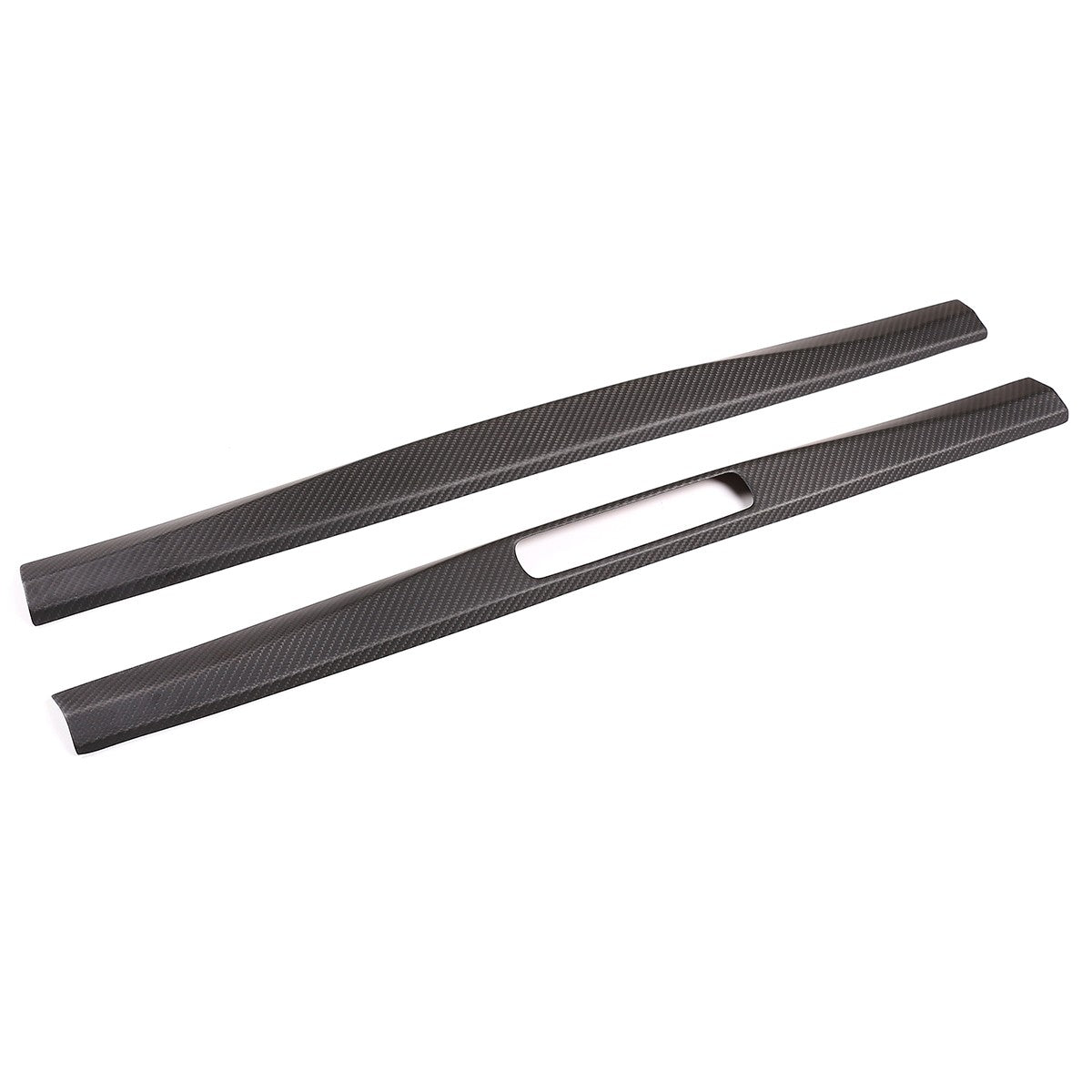 Matte Real Carbon Fiber Inner Door Sill Trim For Porsche 718 982 911 991 2016-19 5
