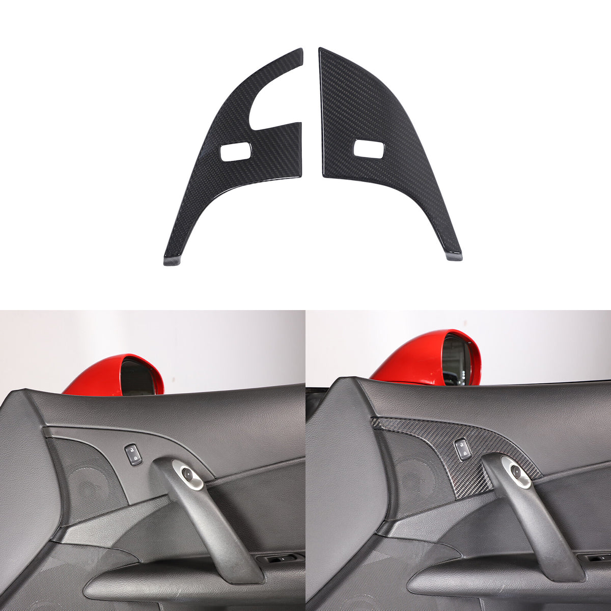 Real Dry Carbon Fiber Full Interior Set Decor Trim Kit for Corvette C6 2005-13 - Styles 1-5 45