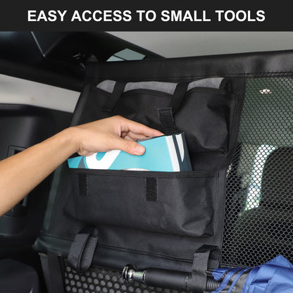 Rear Trunk Cargo Organizer Isolation Net W/ Bag For LR Defender 110 L663 20-23 10