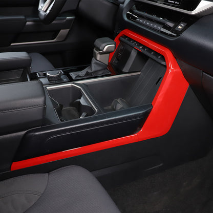 Sport Red ABS Center Console Gear Shift Outer Trim For Toyota Tundra/Sequoia 22+ 13