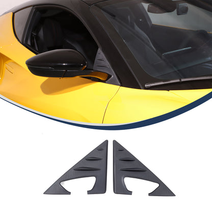 Matte Real Carbon fiber Window A Pillar Triangle Cover Trim for Lotus EMIRA 21+ 23