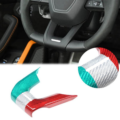 Tri-Color Steering Wheel Cover Trim For Lamborghini Urus/Urus SE 2018-2023 1