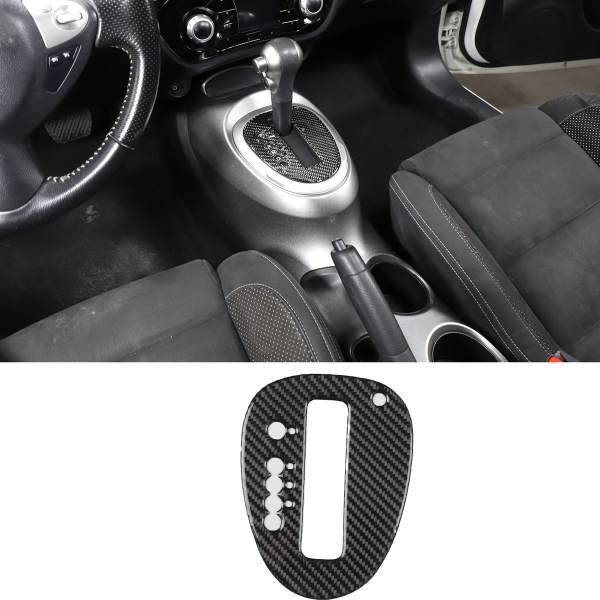 Soft Carbon Fiber Interior Center Console trim Sticker For Nissan Juke 2011-2019 247