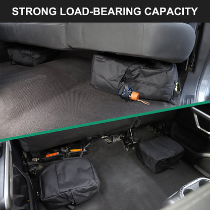 Black Underseat Organizer Tool Pockets Storage Bag for Nissan Titan 2016-2023 6