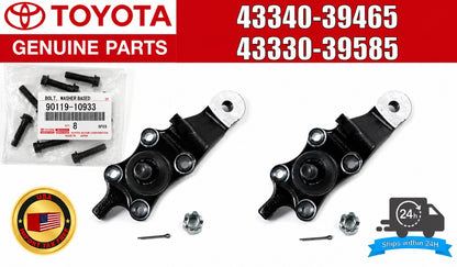TOYOTA OEM Front LH & RH Lower Ball Joints & Bolt 8Qty Set For LandCruiser 1