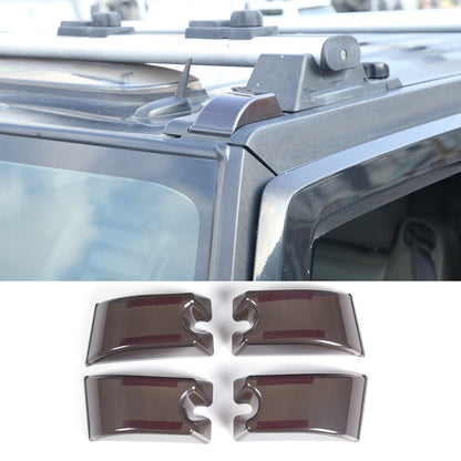 18pcs Smoked Front Rear Side Tail Light Roof Light Trim Cover For Hummer H2 38