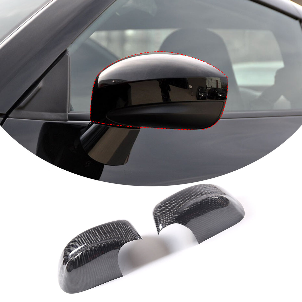 Real Carbon Fiber Exterior Mirror Cover Cap For Nissan R35 GTR 2008-2016 2