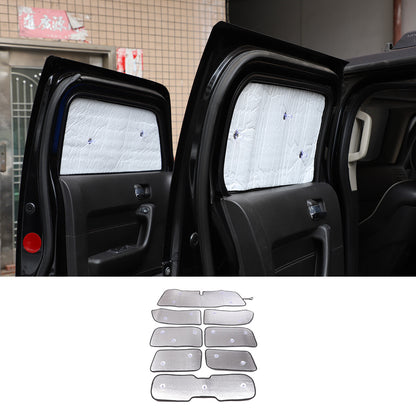 8pcs Foldable Large Sun Shade Truck Car Windshield Visor For Hummer H3 05-09 US 1
