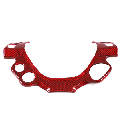 Red Real Dry Carbon Fiber Steering Wheel Button Trim For Ferrari 458 2011-2016 10
