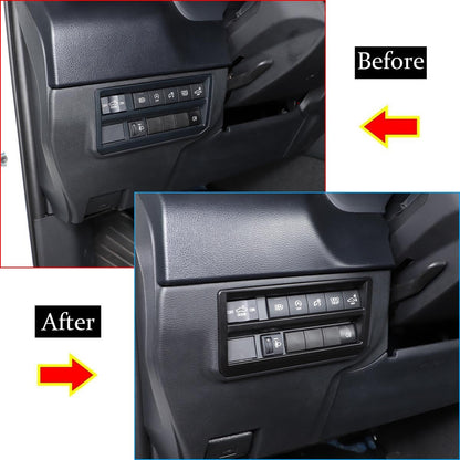 Matte Black ABS Interior Decoration Cover Trim Kit For Toyota Tundra 2022-26 US - Variants 26-29 17