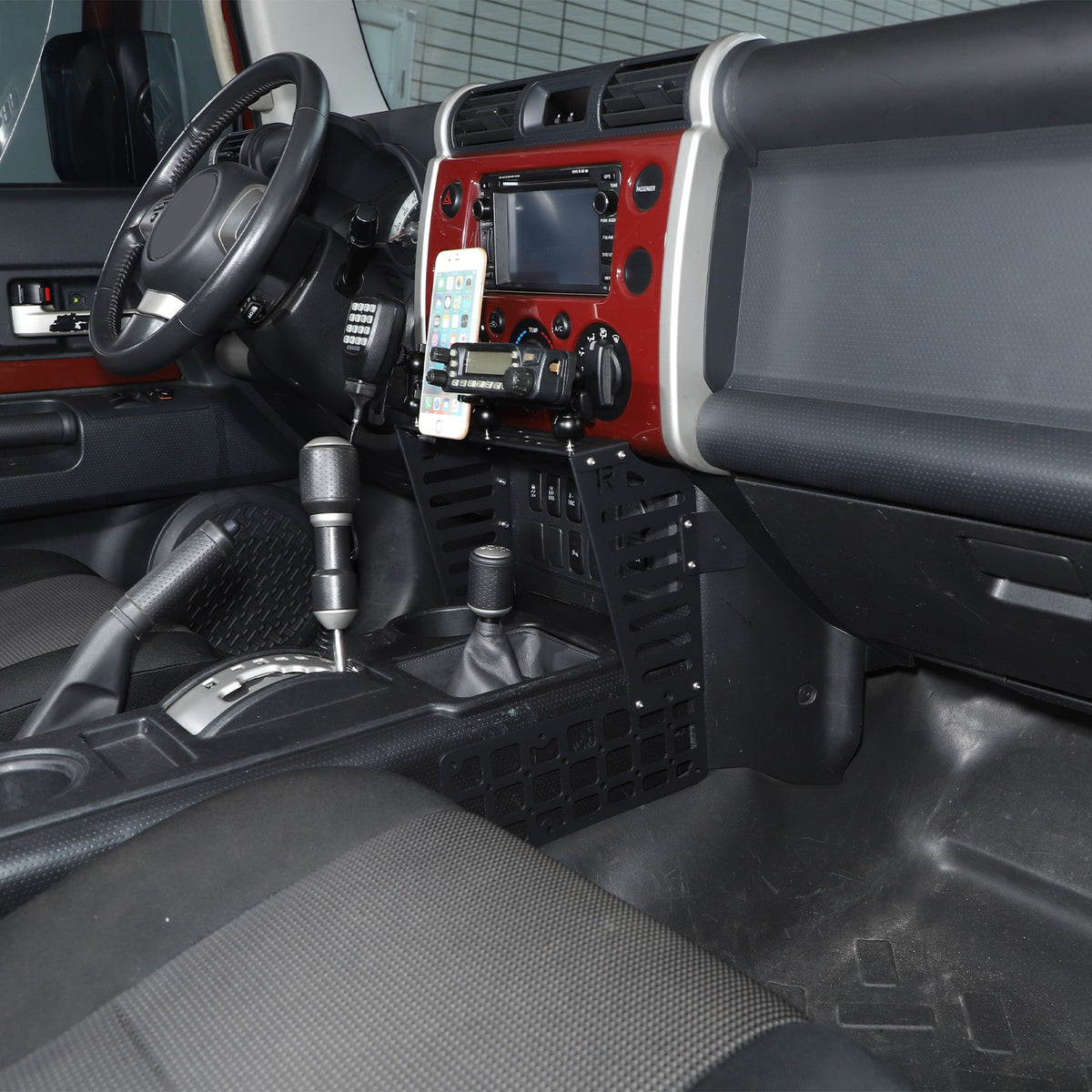 Center Console Molle Panels Digital Device Mount For Toyota FJ Cruiser 07-21 US 10