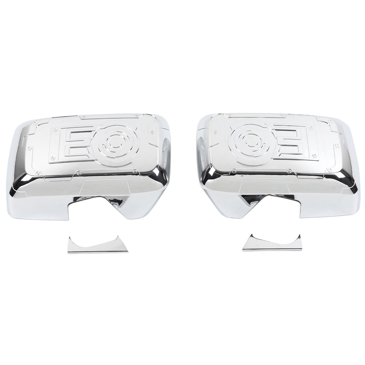 Mech Style Silver ABS Side Mirror Trim Cover For Hummer H3 2005-2009 US 18