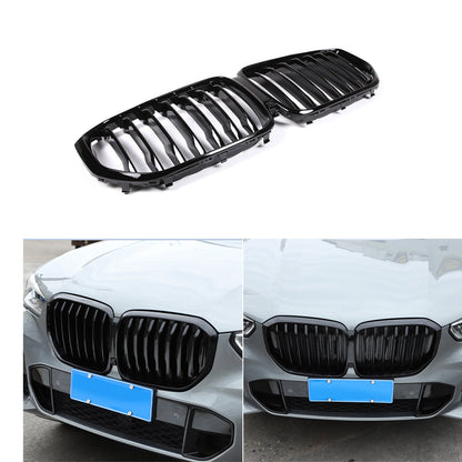 Replace Glossy Black Front Kidney Grille For BMW X5 G05 2019-2022 2023 22