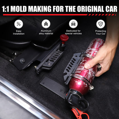 Adjustable Black Car Fire Extinguisher Mount Bracket For Mazda MX-5 Miata 16-23 9