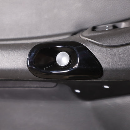 Glossy Black ABS Window Lift Button Trim Frame Cover Set For Corvette C6 2005-13 4