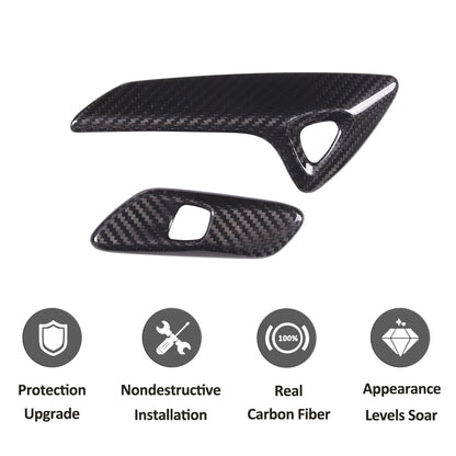 Real Carbon Fiber Interior Dashboard Trim Cover Decor Kit For Corvette C7 14-19 47