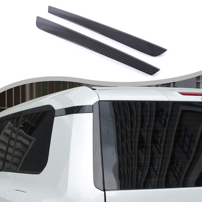 Carbon Tailgate Rear Window Side Trim For Toyota Land Cruiser Prado LC250 24+ US 1