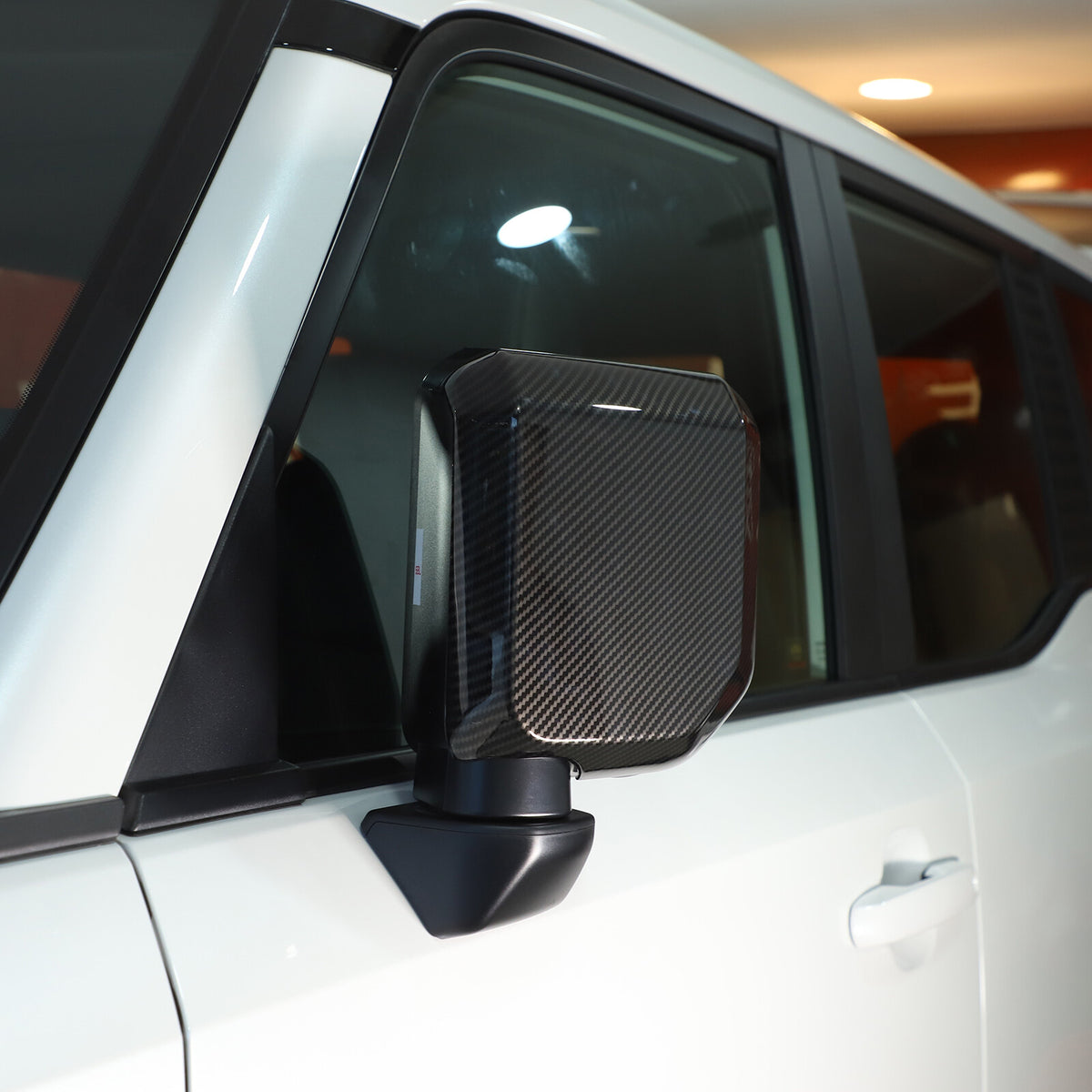 ABS Carbon Fiber Review Mirror Cover Trim For Lexus GX GX550 2024-2025 4