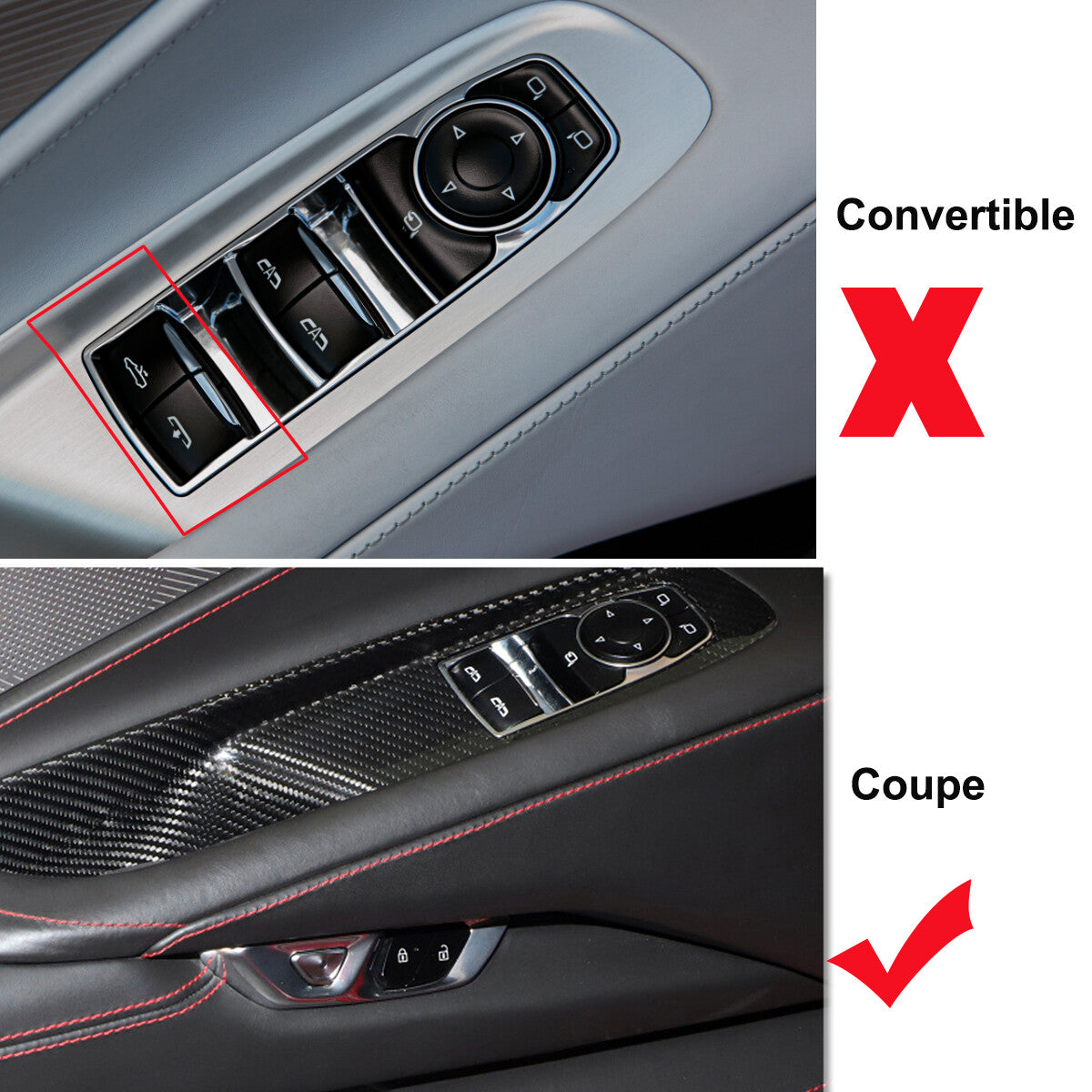 Real Carbon Fiber Interior Trim Cover For C8 Corvette Stingray Z51 Z06 Z07 20-25 29