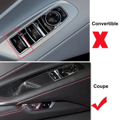 Real Carbon Fiber Interior Trim Cover For C8 Corvette Stingray Z51 Z06 Z07 20-25 29