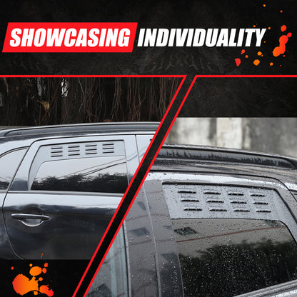 Alloy Rear Window Louver Shutter Cover Trim For Mitsubishi Outlander Sport 11-18 24