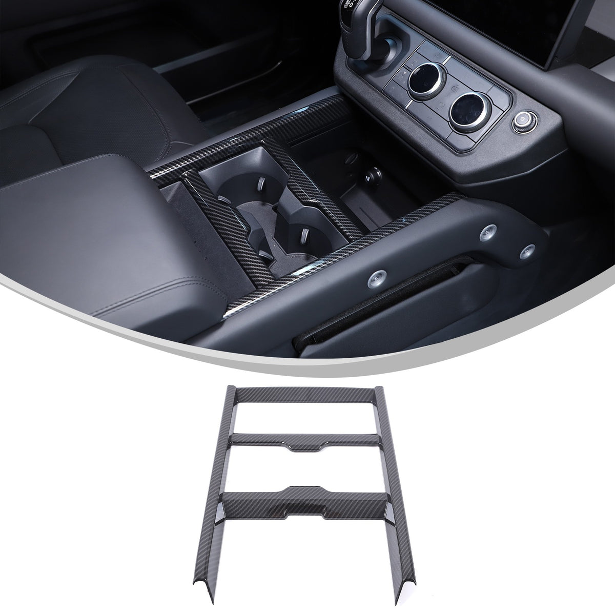 ABS Carbon Fiber Center Console Gear Frame Trim For LR Defender L663 2025+ US 13