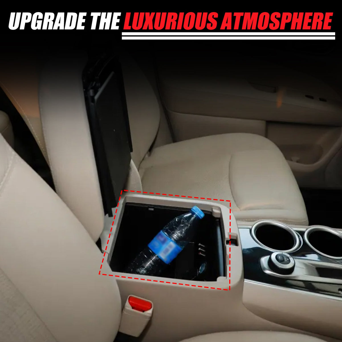 Center Console Safe Gun Storage Lock Box W/ Tray For Nissan Pathfinder 2013-18 15