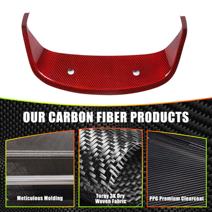 Red Real Carbon Fiber Dashboard Panel Frame For Toyota Supra A90 2019-22 5