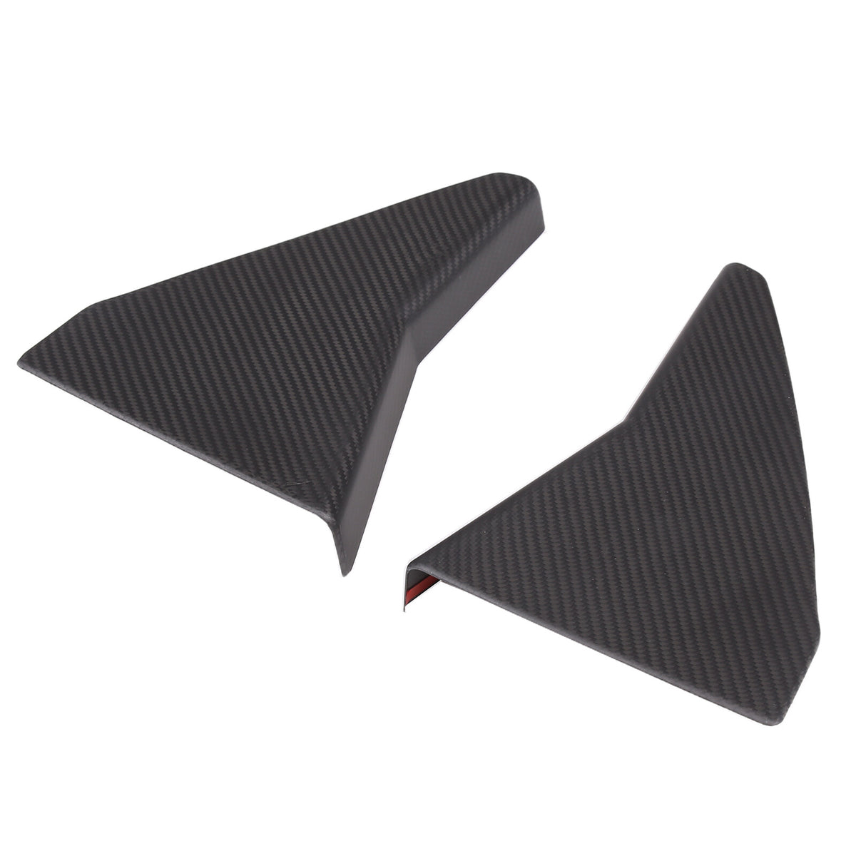 Matte Carbon Fiber Engine Bay Window Glass Side Trim Cover For Corvette C8 20-26 9