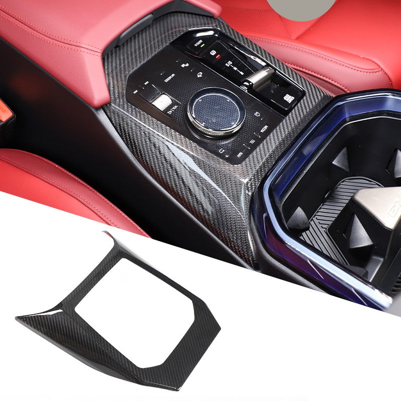 Real Carbon Fiber Center Console Gear Shift Panel Trim For BMW X3 G45 2025+ 23