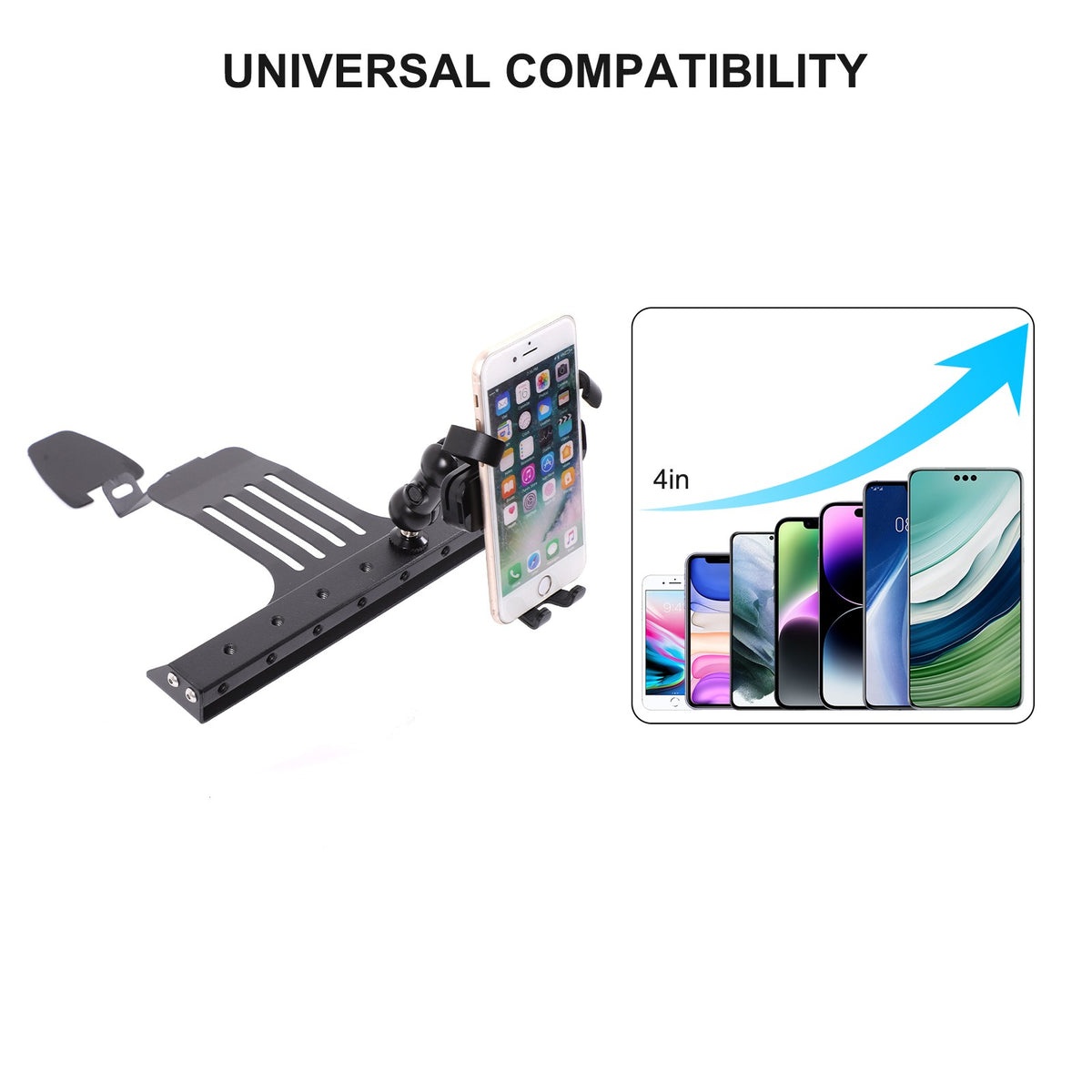 Center Console Multi-Function Phone Mount Bracket For Hummer H3 2005-2009 10