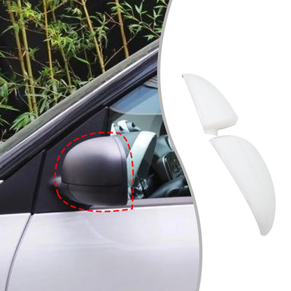 White ABS Exterior Rearview Mirror Cover For Mercedes Benz Smart 2009-2015 14