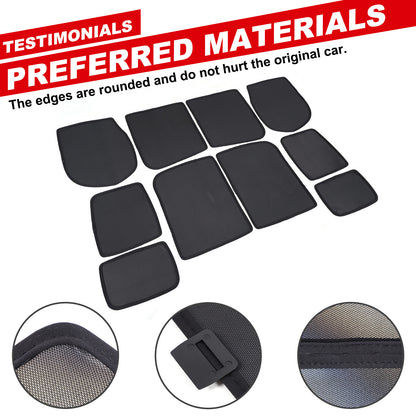 Car Window Screen Sun Shade Mesh Cover Windshield For LR Defender L663 20-25 9